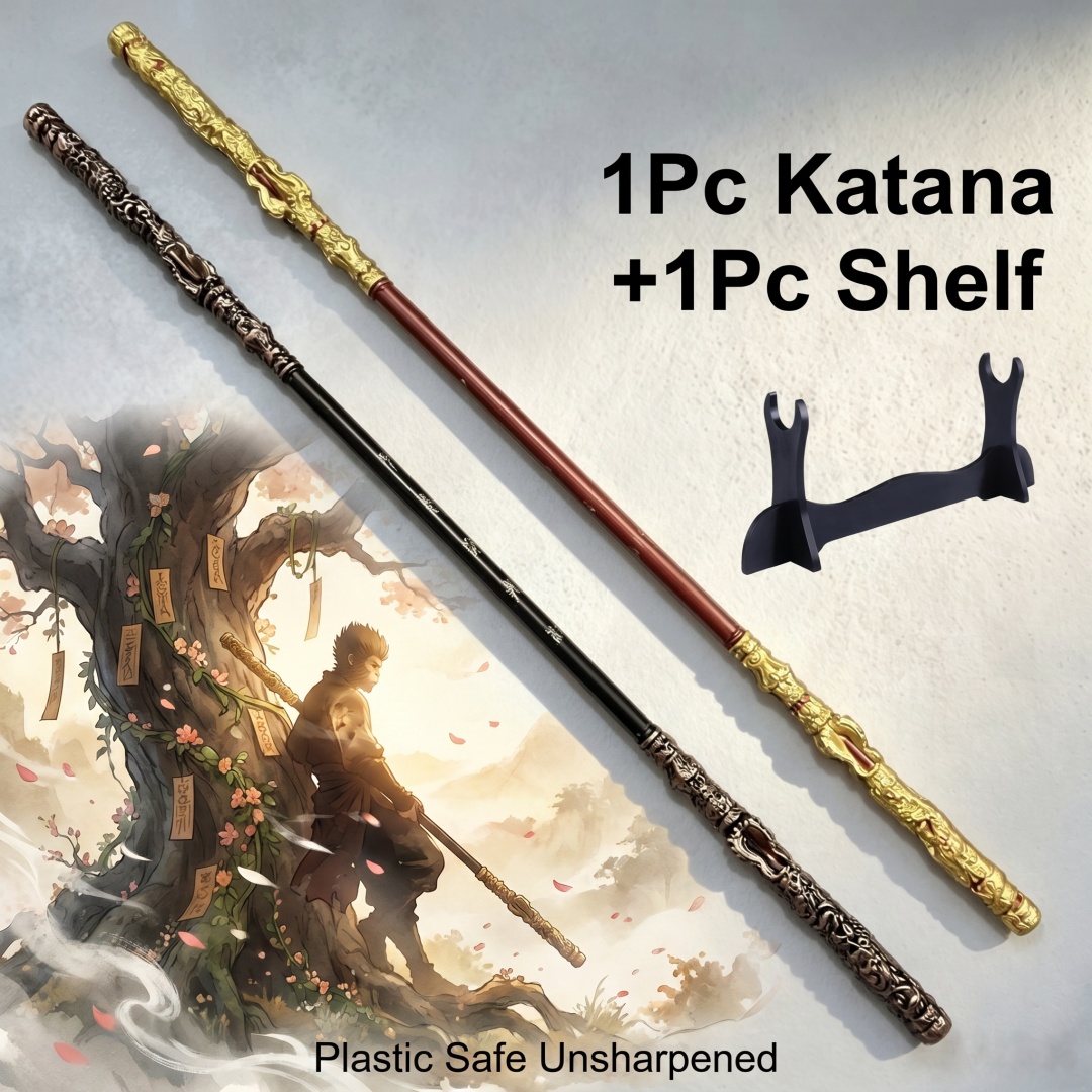 Cosplay Prop Katana - 70 inç Siyah Efsane Wukong Sun