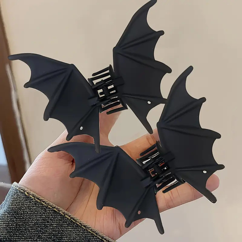 Cosplay Bat Prop - Mat Siyah Yarasa Pençe Klip Gotik
