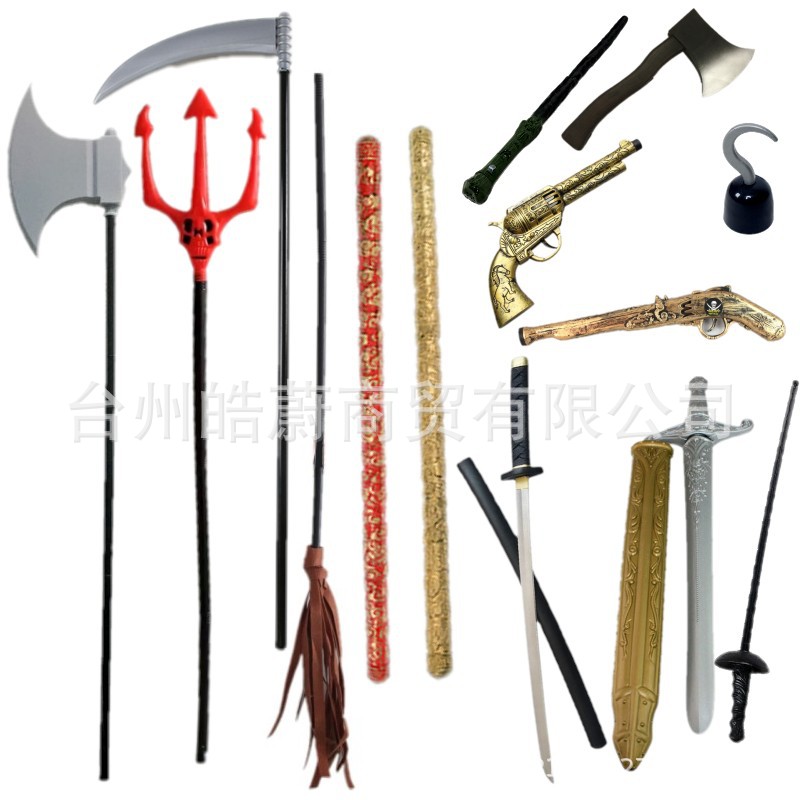 Cosplay Prop Axe - Komik Büyük Üçgen Çatal Orak Balta