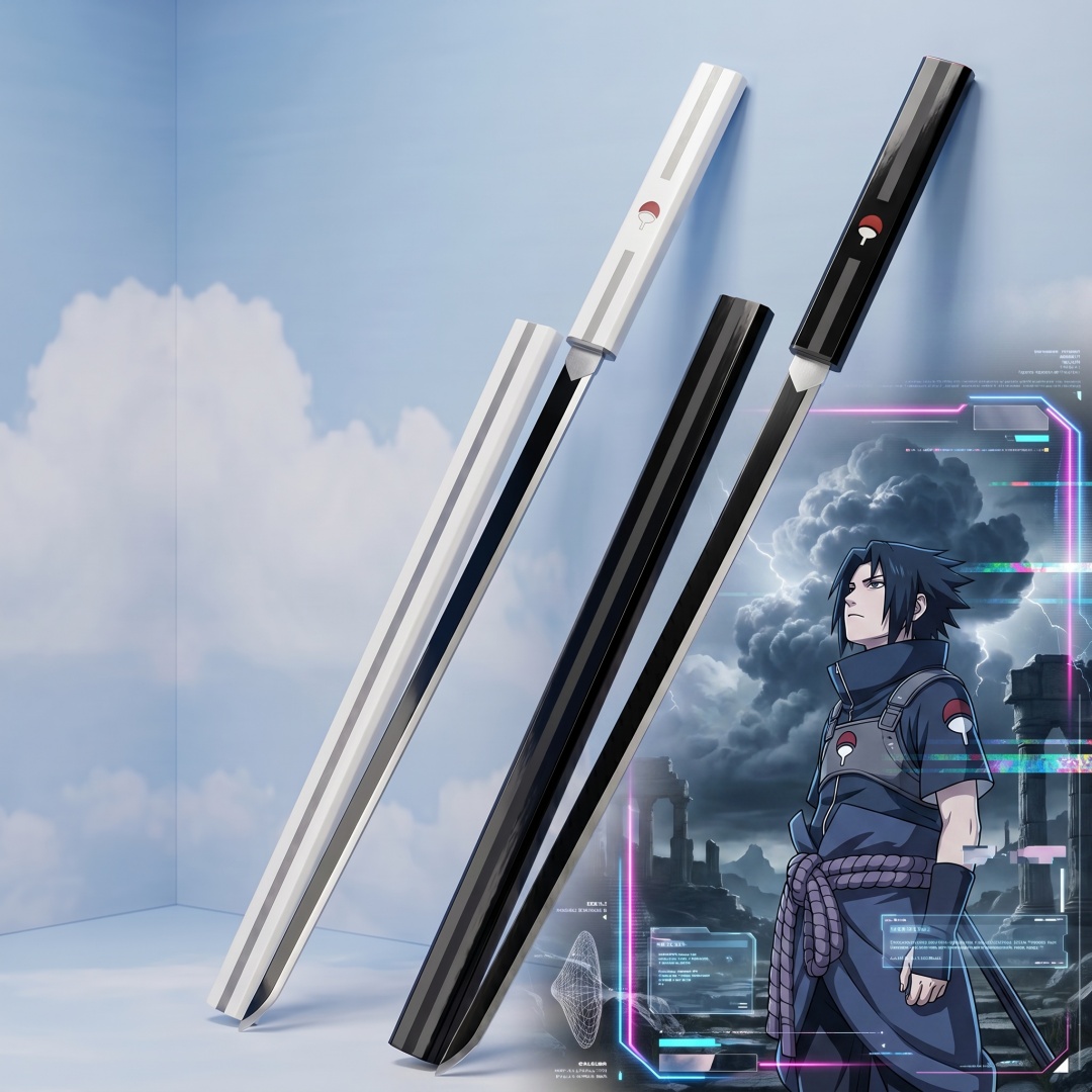 35.4 inç Naruto Uchiha Sasuke  - Cosplay Prop Katana incelemesi ve fiyatı