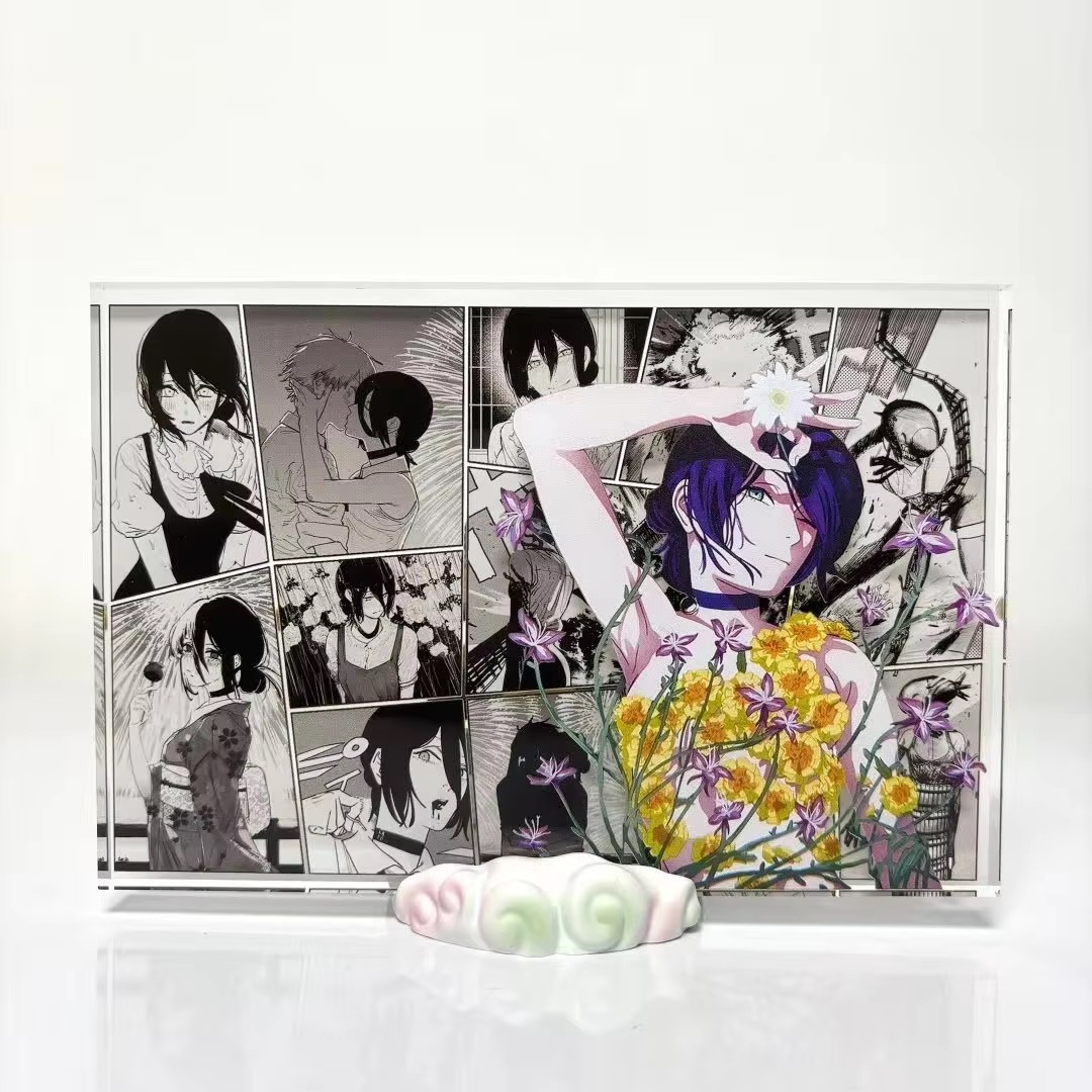 Anime figürü Denji ve Reze akr - Acrylic Cosplay Prop incelemesi ve fiyatı
