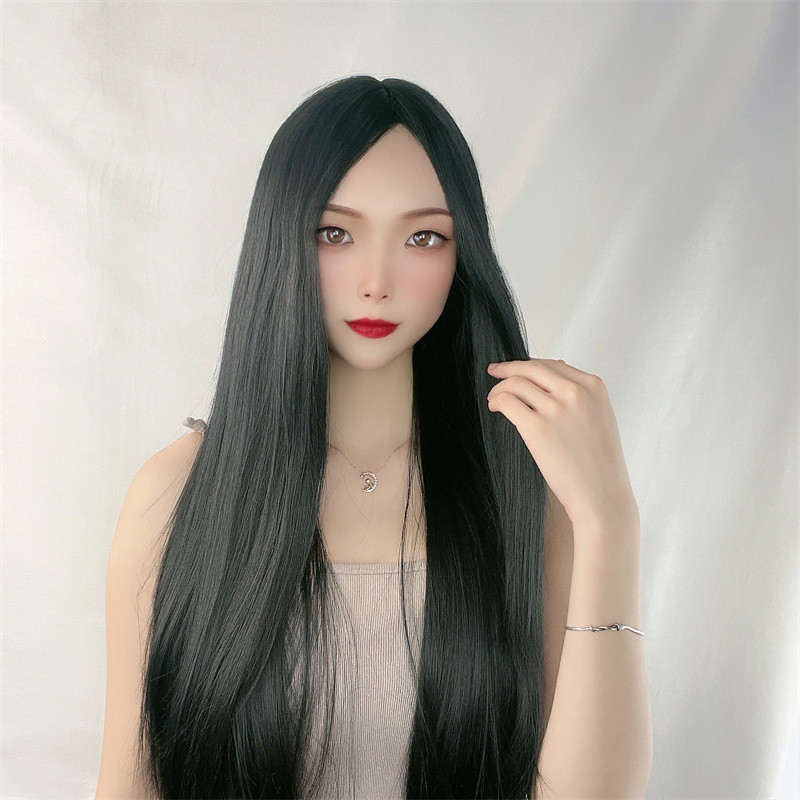 Kadınlar için uzun düz saç per - Wig Fiber Net incelemesi ve fiyatı